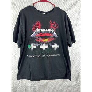 Metallica Master of Puppets T-Shirt Black Men's XL 2007 Y2K